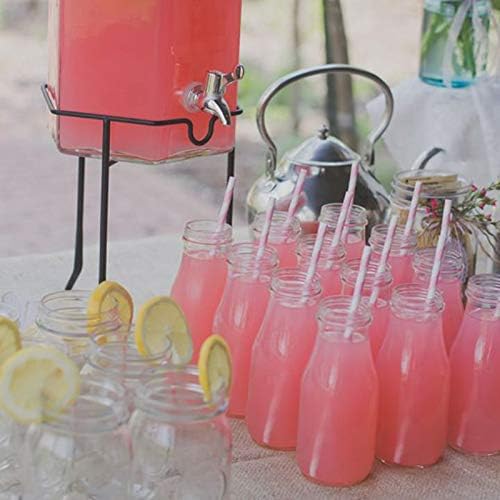 Popotes de papel biodegradables ALINK en color rosa, paquete de 100, ideales para jugos, cócteles, batidos y decoraciones de fiestas y eventos. - imagen 7