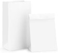 Bolsa de Papel BagDream 4LB para Almuerzo Pequeña, 50 Piezas, 5x2.95x9.45 Pulgadas, Blanca, Ideal para Snacks, Galletas y Manualidades - imagen 1