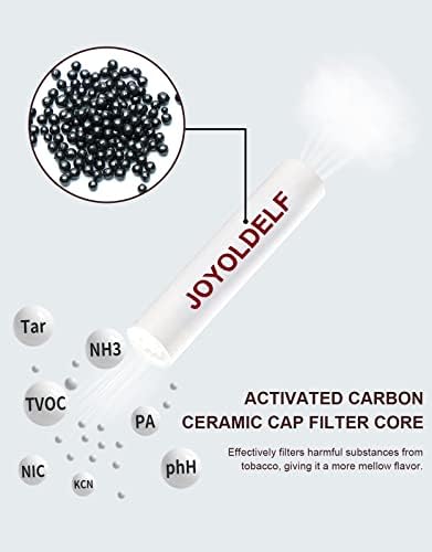 Filtros de Carbón Joyoldelf de 9mm - Paquete de 60 Filtros para Pipa de Tabaco con Experiencia de Fumar Superior - imagen 2