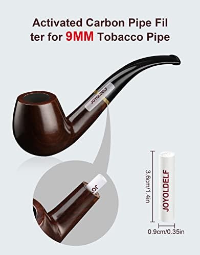 Filtros de Carbón Joyoldelf de 9mm - Paquete de 60 Filtros para Pipa de Tabaco con Experiencia de Fumar Superior - imagen 4