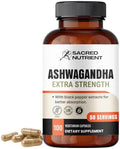 Suplemento Orgánico de Ashwagandha Extra Fuerte con Pimienta Negra para Estrés y Ánimo, 300mg Extracto (Equivalente a 3000mg Hierba), 100 Cápsulas - imagen 1