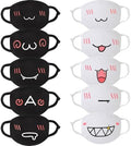 Mascarillas Reutilizables de Algodón para Adultos y Adolescentes, 10 Piezas, Diseño Lindos en Negro, Blanco y Rosa, Protección Completa - imagen 1