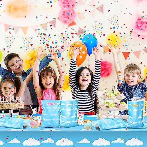 Bolsas de Regalo Pasimy de 50 Pcs con Diseño de Nubes Azules, Favoritos de Fiesta para Niños y Bebés, Cumpleaños y Baby Shower - imagen 5
