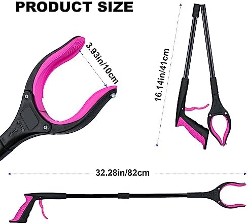 Herramienta de Alcance de 32, Cabeza Rotativa 360°, Mandíbula Ancha, Receptor Plegable, Agarre Antideslizante con Imán, Apertura de 4 para Personas - imagen 5