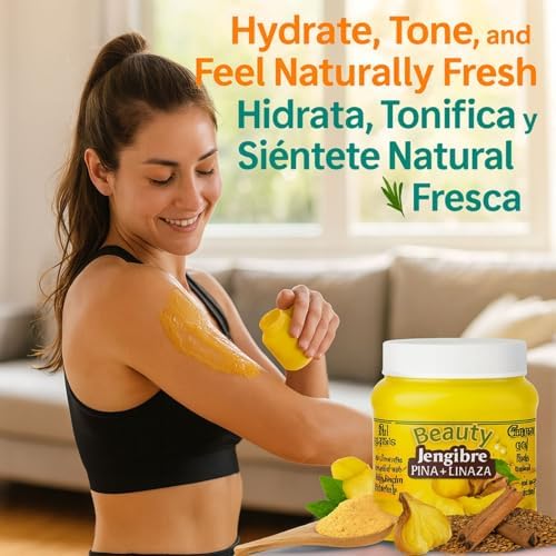 Gel de Jengibre + Batimol 250g, Piña, Canela y Linaza - 100% Natural, Hidratante para la Panza | Chupa - imagen 4