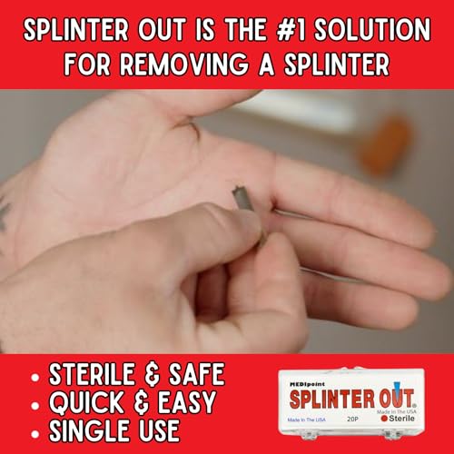 Removedor de Astillas Splinter Out 10 Piezas | Eliminación Rápida y Sin Dolor | ros Auxilios Esenciales para el Hogar, Trabajo, Viajes y Camping - imagen 2