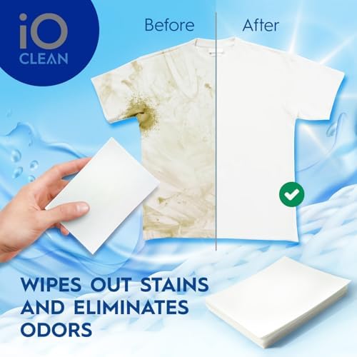 Hojas de Detergente para Ropa iO CLEAN Sin Fragancia, 30 Piezas – Hojas de Jabón Hipoalergénicas para Piel Sensible – Detergente Ideal para Viajes y - imagen 4