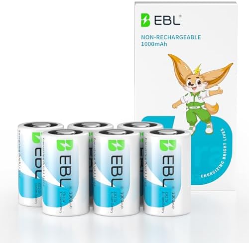 Paquete de 6 Baterías EBL CR2 3V de Litio de Alta Capacidad, Larga Duración para Rangos, Cámaras y Sensores de Seguridad, 10 Años de Vida Útil - imagen 1