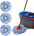 Cabezas de Repuesto para Mopas Spin Compatibles con el Sistema de Mopas RinseClean de 2 Tanques, Refil de Microfibra para Limpiar Pisos Duros - imagen 1