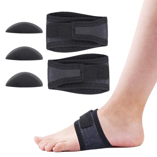 Funda de Soporte para el Arco del Pie Cozyhealth (1 Par) con Almohadillas de Gel - Corrector Ajustable para Pie Plano y Fascitis Plantar, Unisex - imagen 1