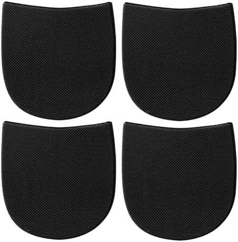 Plantillas de Goma para Reparación de Zapatos, Reemplazo Antideslizante para Tacones de Botas, 5/32 Pulgadas (4mm) de Grosor, 2 Pares en Negro - imagen 1