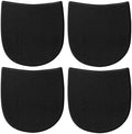 Plantillas de Goma para Reparación de Zapatos, Reemplazo Antideslizante para Tacones de Botas, 5/32 Pulgadas (4mm) de Grosor, 2 Pares en Negro - imagen 1