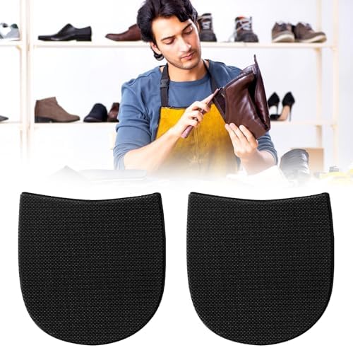 Plantillas de Goma para Reparación de Zapatos, Reemplazo Antideslizante para Tacones de Botas, 5/32 Pulgadas (4mm) de Grosor, 2 Pares en Negro - imagen 7