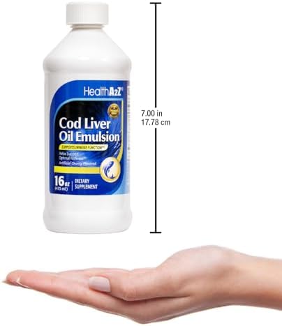HealthA2Z® Aceite de Hígado de Bacalao con Vitaminas A, D y E, Apoya el Sistema Inmunológico, Corazón, Cerebro, Articulaciones y Salud Visual, Sabor - imagen 5