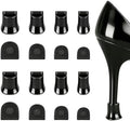 Protectores de Tacón SooGree - Tapones para Tacones, Capsulas de Reparación para Caminar en Césped y Terreno Irregular (Tipo U - Negro - 8 Pares) - imagen 1
