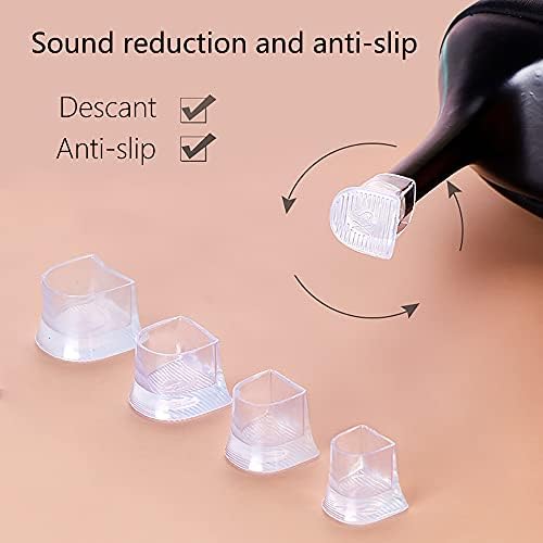Protectores de Tacón SooGree - Tapones para Tacones, Capsulas de Reparación para Caminar en Césped y Terreno Irregular (Tipo U - Negro - 8 Pares) - imagen 4