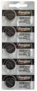 Baterías de Moneda de Litio Energizer ECR1616 (CR1616) 3V - Paquete de 5 Piezas - imagen 1