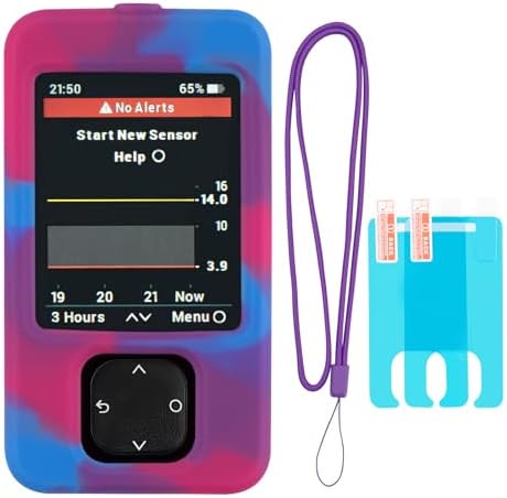 Funda para Receptor Dexcom G7 con Lanyard y 2 Protectores de Pantalla (Mezcla Tricolor) - imagen 1