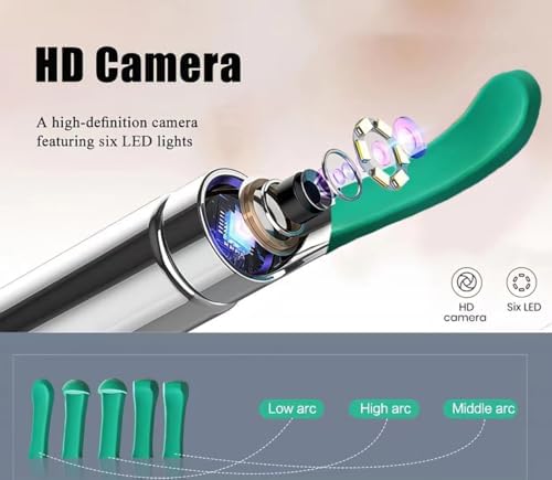 Herramienta de Eliminación de Cerumen OKUBOX, Limpiador de Oídos con Cámara y Luz, Kit Inteligente de Limpieza de Cerumen a Prueba de Agua con - imagen 4