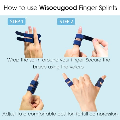 Férulas para Dedos 4 Pzs, Soporte para Dedo en Gatillo, Alivio de Dolor, Férula para Dedo Roto, Ajuste para Pulgar, Índice, Medio, Anular y Meñique - imagen 6