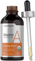 Gotas Líquidas de Vitamina A Horbäach | 4 fl oz | con Aceite MCT Orgánico | Suplemento Vegetariano, No Transgénico y Sin Gluten - imagen 1
