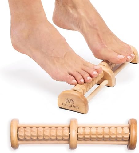 Masajeador de pies TheraFlow pequeño de doble acción para neuropatía - Alivio de fascitis plantar - Rodillo para pies y circulación - Regalos ideales - imagen 1