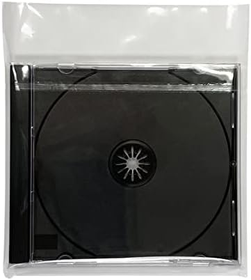 Fundas para CD Progo, 6 1/8 x 5 1/8 Pulgadas, Cristal Transparente, Autoadhesivas, 100 Piezas, Grado Alimenticio, Compatible con Estuches de CD de - imagen 6