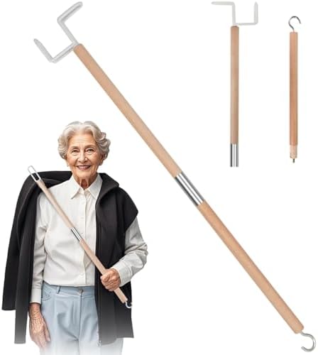 Varilla de Vestir de 27.2, Ayuda de Vestir de Mango Largo para Personas Mayores y Cirugía de Cadera, Ideal para Pantalones, Camisas y Calcetas - imagen 1
