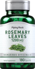 Hojas de Romero Piping Rock | 180 Cápsulas | Suplemento de Extracto de Hierbas | Sin OGM, Libre de Gluten - imagen 1