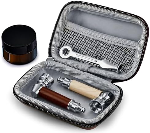 Set de Pipas de Tabaco, 2 Piezas de Pipas de Madera Realista con Herramienta Limpiadora y Tarro de Almacenamiento - imagen 6