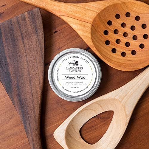 Cera para Maderas de Cucharas, Tablas de Cortar y Bloques de Carnicero - Acondicionador de 2 oz con Cera de Abeja y Aceite Mineral - Hecho en EE. UU. - imagen 4
