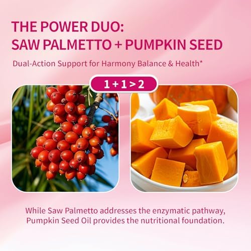 Gomitas Warmbioder de Saw Palmetto para Mujeres, Orgánicas con Aceite de Semilla de Calabaza, Crecimiento Capilar, Salud Urinaria, Sin Azúcar, - imagen 6