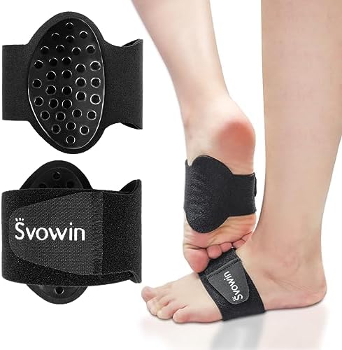 Mangas de Compresión con Soporte Arqueado Svowin para Pies Planos, Fajas Ajustables de Velcro para Fascitis Plantar, Unisex, Alivio del Dolor en los - imagen 1