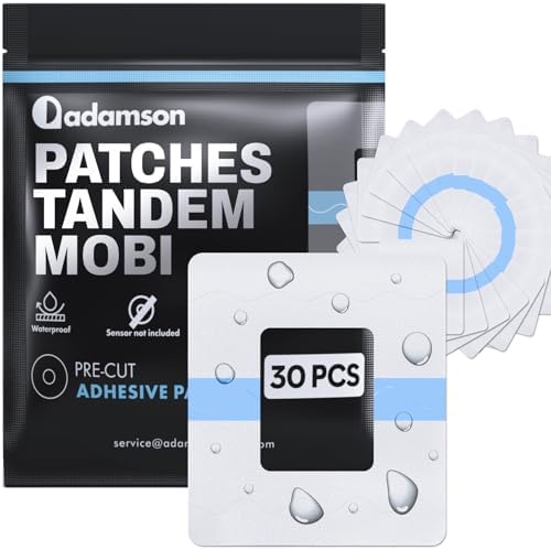 Parches Adhesivos Adamson 30 Piezas para Tandem Mobi – Impermeables, Transparentes y Transpirables para Bomba Tandem Mobi | Adhesivo para Piel Sin - imagen 1
