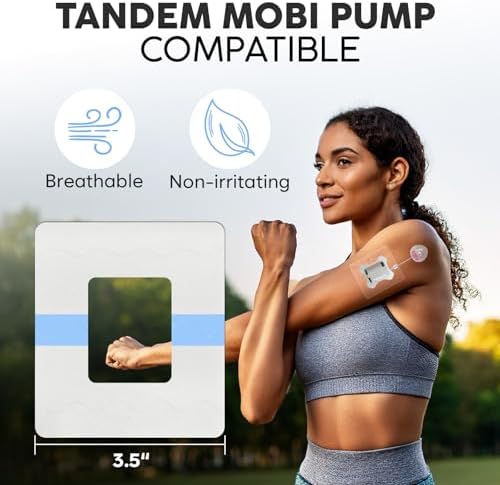 Parches Adhesivos Adamson 30 Piezas para Tandem Mobi – Impermeables, Transparentes y Transpirables para Bomba Tandem Mobi | Adhesivo para Piel Sin - imagen 2