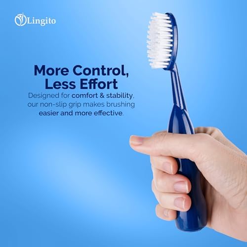 Cepillo de Dientes Lingito para Fumadores, Cabeza Ancha, Cerdas Duras Extra-Firmes, Limpieza Profunda y Remoción de Manchas - (Paquete de 2) - imagen 6