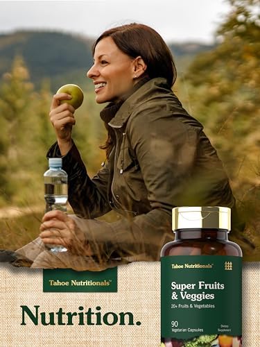 Cápsulas de Super Frutas y Verduras Tahoe Nutritionals | 90 Contenido | Suplemento Vegetariano, No Transgénico y Sin Gluten - imagen 7