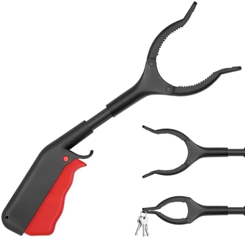 Herramienta de Alcance Grabber, Alcance de 11 con Mandíbula Rotativa 360° Antideslizante, Ligera para Agarrar Objetos y Recoger Basura o Plagas - imagen 1