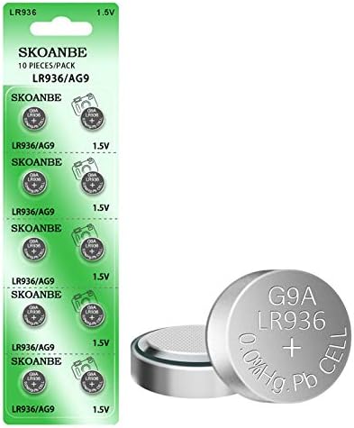 Batería de botón SKOANBE SR936SW 394 AG9 1.5V para reloj (Paquete de 10) - imagen 1