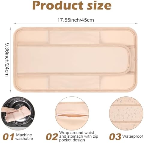 Compresa de Aceite de Ricino Kifmurase para Detoxificación del Hígado, Funda de Algodón Orgánico Reutilizable para Estómago, Mejora Sueño y Digestión - imagen 2