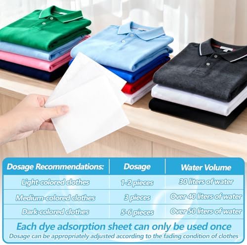 Hojas Atrapa Color RAINFLOW - 100 Piezas para Lavado, Previene Transferencia de Color, Mezcla de Blancos y Colores, Sin Fragancia ni Blanqueador - imagen 3