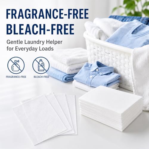 Hojas Atrapa Color RAINFLOW - 100 Piezas para Lavado, Previene Transferencia de Color, Mezcla de Blancos y Colores, Sin Fragancia ni Blanqueador - imagen 6