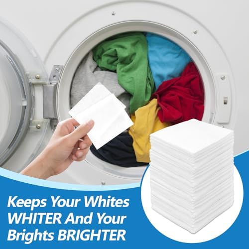 Hojas Atrapa Color RAINFLOW - 100 Piezas para Lavado, Previene Transferencia de Color, Mezcla de Blancos y Colores, Sin Fragancia ni Blanqueador - imagen 7