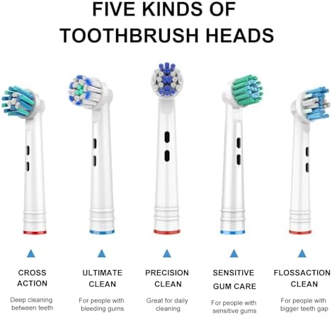 Cabezas de cepillo de dientes de repuesto para Oral B Braun, 10 Pzs, cabezales profesionales compatibles con Oral B 7000/Pro 1000/9600/500/3000/8000 - imagen 4