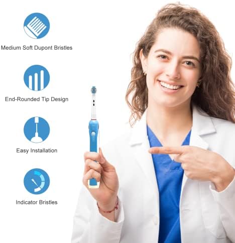 Cabezas de cepillo de dientes de repuesto para Oral B Braun, 10 Pzs, cabezales profesionales compatibles con Oral B 7000/Pro 1000/9600/500/3000/8000 - imagen 7