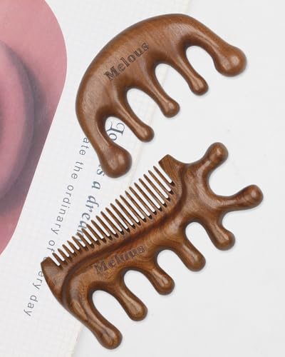Masajeador Melous 4 en 1 de Madera de Sándalo, Peine de Masaje, Herramienta de Meridianos para Masaje de Cabello, Cara, Ojos, Cuello y Cuerpo - imagen 5