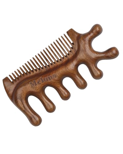 Masajeador Melous 4 en 1 de Madera de Sándalo, Peine de Masaje, Herramienta de Meridianos para Masaje de Cabello, Cara, Ojos, Cuello y Cuerpo - imagen 8
