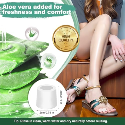 Protectores de Dedos Aheroi, 50 Piezas de Mangas de Silicón para Mujeres y Hombres, Alivio para Dedo Meñique, Cubiertas de Gel para Juanetes, - imagen 2