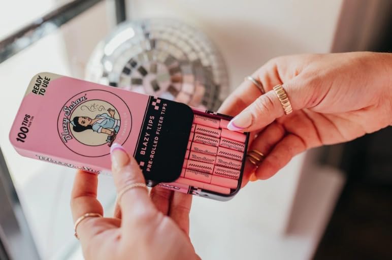 DAONEG Puntas de Filtro Pre-Roladas Rosas 100 piezas Listas para Usar - imagen 2