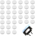 60 Piezas de Almohadillas de Reemplazo para Clips de Aire de Auto, Sin Aroma, para Difusores de Aceites Esenciales de 17mm, Recarga Blanca para - imagen 1